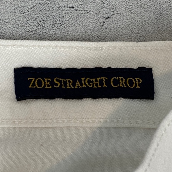 Lucky Brand Zoe Straight Crop Ankle Jeans White Size 6 / 28 Mid Rise - Picture 6 of 9